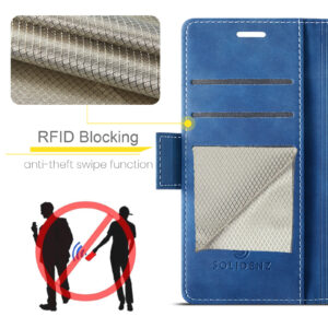 Solidenz 2-in-1 MagSafe Wallet Case voor Samsung Galaxy S25 Edge – Blauw - 7