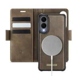 Solidenz 2-in-1 MagSafe Wallet Case voor Samsung Galaxy S25 Edge - Bruin