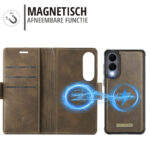 Solidenz 2-in-1 MagSafe Wallet Case voor Samsung Galaxy S25 Edge – Bruin - 5