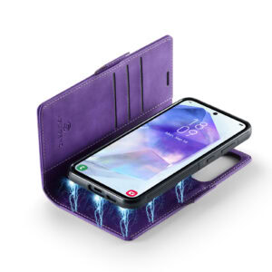 Solidenz 2-in-1 MagSafe Wallet Case voor Samsung Galaxy S25 Edge – Paars - 2