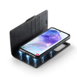 Solidenz 2-in-1 MagSafe Wallet Case voor Samsung Galaxy S25 Edge – Zwart - 2