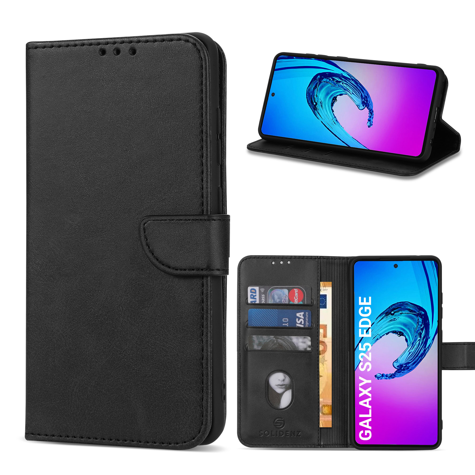 Solidenz Bookcase Samsung Galaxy S25 Edge 1