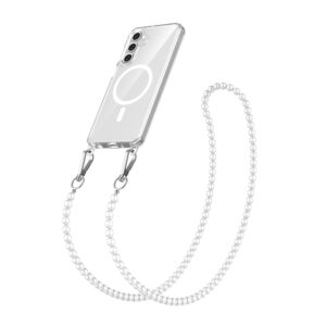 Solidenz Collection Samsung Galaxy A16 hoesje met afneembare koord - White Pearls