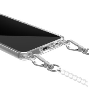 Solidenz Collection Samsung Galaxy A56 / A36 hoesje met afneembare koord – White Pearls - 3