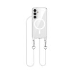 Solidenz Collection Samsung Galaxy S25 / S24 hoesje met afneembare koord – White Pearls - 1