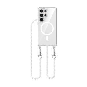 Solidenz Collection Samsung Galaxy S25 Ultra hoesje met afneembare koord – White Pearls - 1