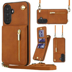 Solidenz Fashion Portemonnee hoesje met koord Samsung Galaxy A56 - Bruin