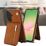 Solidenz Fashion Portemonnee hoesje met koord Samsung Galaxy A56 – Bruin - 4