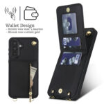 Solidenz Fashion Portemonnee hoesje met koord Samsung Galaxy A36 – Zwart - 1