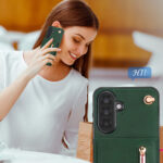 Solidenz Fashion Portemonnee hoesje met koord Samsung Galaxy A56 – Groen - 6