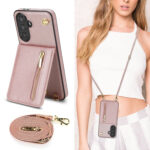 Solidenz Fashion Portemonnee hoesje met koord Samsung Galaxy A56 – Roségoud - 5