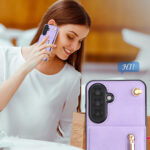 Solidenz Fashion Portemonnee hoesje met koord Samsung Galaxy A56 – Violet - 6