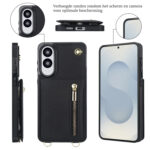 Solidenz Fashion Portemonnee hoesje met koord Samsung Galaxy S25 Edge – Zwart - 2