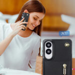 Solidenz Fashion Portemonnee hoesje met koord Samsung Galaxy S25 Edge – Zwart - 4