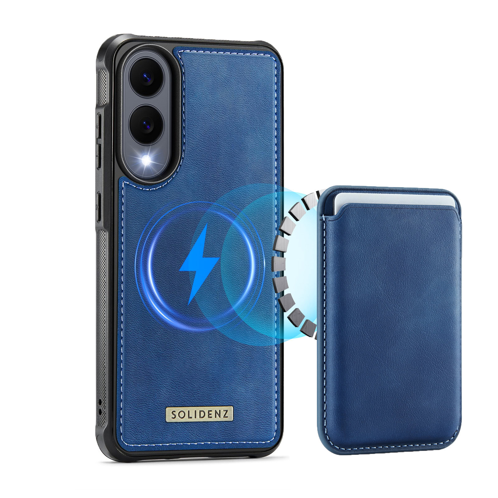 Solidenz MagSafe Wallet Backcover voor Samsung Galaxy S25 Edge – Blauw 1 Solidenz MagSafe Wallet Backcover voor Samsung Galaxy S25 Edge – Blauw 1