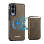 Solidenz MagSafe Wallet Backcover voor Samsung Galaxy S25 Edge - Bruin