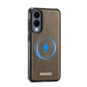 Solidenz MagSafe Wallet Backcover voor Samsung Galaxy S25 Edge – Bruin - 3