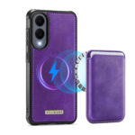 Solidenz MagSafe Wallet Backcover voor Samsung Galaxy S25 Edge - Paars