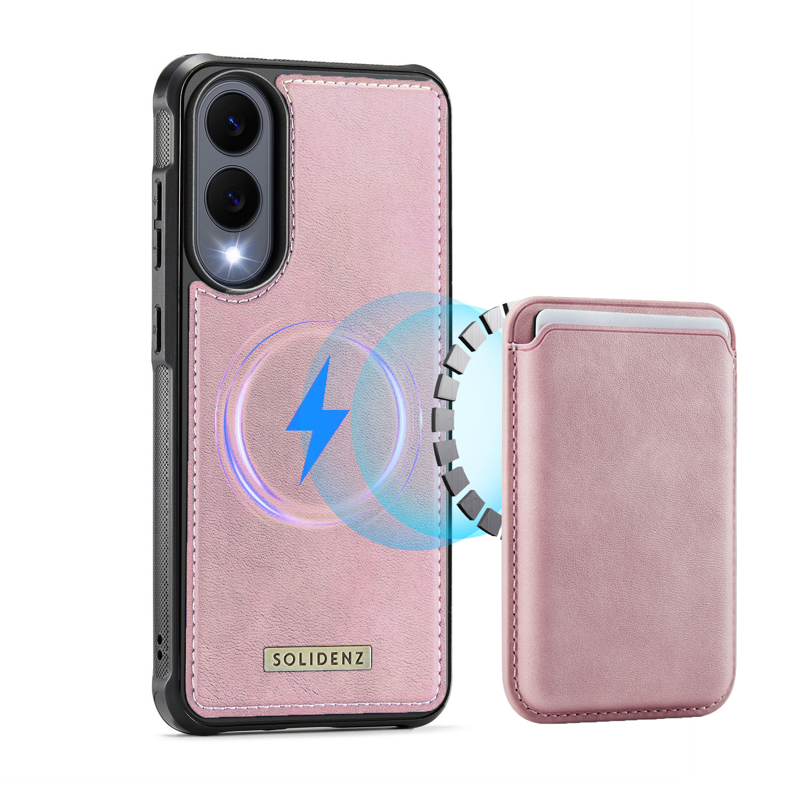 Solidenz MagSafe Wallet Backcover voor Samsung Galaxy S25 Edge – Roze 1 Solidenz MagSafe Wallet Backcover voor Samsung Galaxy S25 Edge – Roze 1