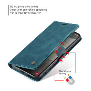 Solidenz Urban Book Samsung Galaxy S25 Edge hoesje – Blauw - 6