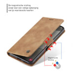 Solidenz Urban Book Samsung Galaxy S25 Edge hoesje – Bruin - 6