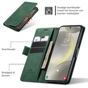 Solidenz Urban Book Samsung Galaxy S25 Edge hoesje – Groen - 5