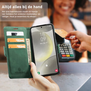 Solidenz Urban Book Samsung Galaxy S25 Edge hoesje – Groen - 7