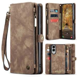 Solidenz Urban Wallet Samsung Galaxy S25 Edge hoesje – Bruin Main Image