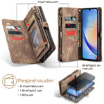 Solidenz Urban Wallet Samsung Galaxy S25 Edge hoesje – Bruin - 8