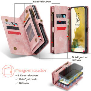 Solidenz Urban Wallet Samsung Galaxy S25 Edge hoesje – Roze - 8