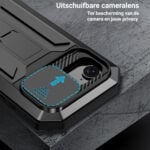 Stofdicht metalen hoes iPhone 17e / 16e – Zwart - 4