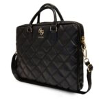 Guess PU Quilted 4G Metal Logo Laptoptas – 15 en 16 inch – Zwart - 1