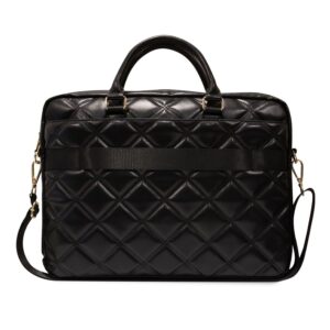 Guess PU Quilted 4G Metal Logo Laptoptas – 15 en 16 inch – Zwart - 2