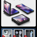 Armorbox Galaxy Z Flip 7 hoesje met screen protector – Zwart - 3