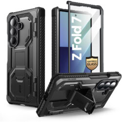 Armorbox Galaxy Z Fold 7 hoesje met screen protector - Zwart