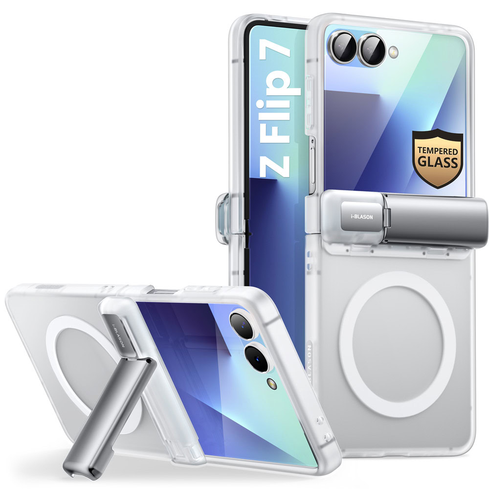 Cosmo Samsung Galaxy Z Flip 7 hoesje met screen protector en MagSafe – Transparant 1 Cosmo Samsung Galaxy Z Flip 7 hoesje met screen protector en MagSafe – Transparant 1