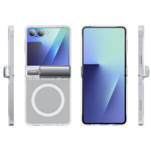 Cosmo Samsung Galaxy Z Flip 7 hoesje met screen protector en MagSafe – Transparant - 1
