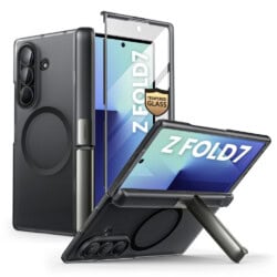 Cosmo Samsung Galaxy Z Fold 7 hoesje met screen protector en MagSafe - Frost Black