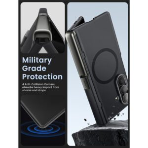 Cosmo Samsung Galaxy Z Fold 7 hoesje met screen protector en MagSafe – Frost Black - 4