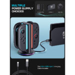 Supcase Joy-Con Charging Dock voor Nintendo Switch 2 – 4 Controllers - 5