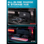 Supcase Organizer met Led en Laadstation voor Joy‑Con Nintendo Switch 2 (max. 4 stuks) – Met Koeling - 6