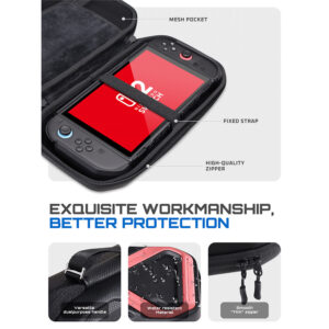 Supcase Reistas en Case voor Nintendo Switch 2 – Voor Console, Joy Cons en Games – Waterafstotend - 4