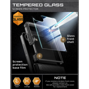 Supcase UB Pro Samsung Galaxy Flip 7 hoesje met screenprotector – Zwart - 9