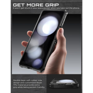 Supcase UB Pro Samsung Galaxy Flip 7 hoesje met screenprotector – Zwart - 6