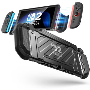 Supcase Unicorn Beetle PRO Case voor Nintendo Switch 2 - Dock‑vriendelijk - Zwart