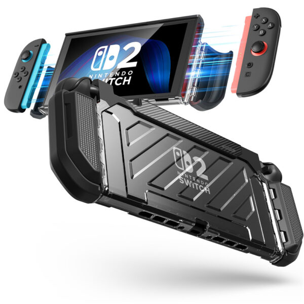 Supcase Unicorn Beetle PRO Case voor Nintendo Switch 2 - Dock‑vriendelijk - Zwart