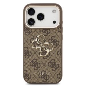 Guess 4G Metal Logo iPhone 17 Pro Max hoesje – Bruin - 2