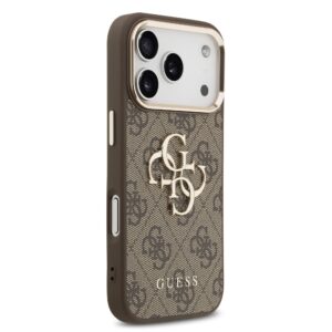 Guess 4G Metal Logo iPhone 17 Pro Max hoesje – Bruin - 3