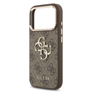 Guess 4G Metal Logo iPhone 17 Pro Max hoesje – Bruin - 4