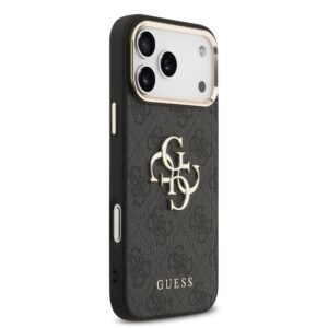 Guess 4G Metal Logo iPhone 17 Pro Max hoesje – Grijs - 3